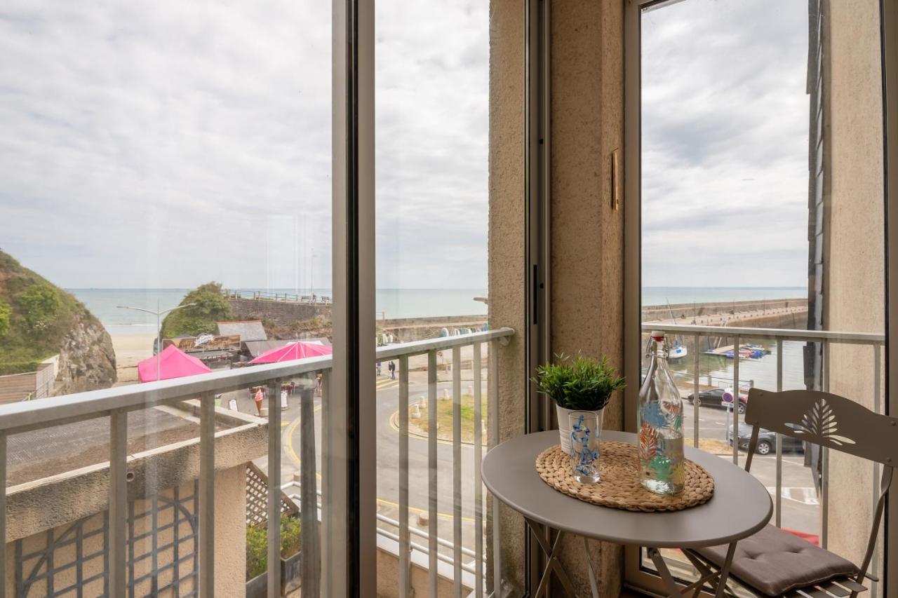 Au Port De Binic - Loggia Vue Port Apartment Exterior foto